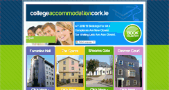 Desktop Screenshot of collegeaccommodationcork.ie